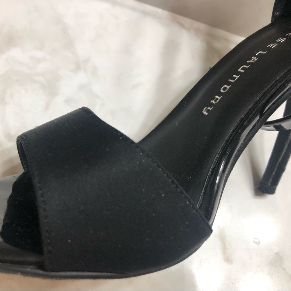 4” Satin-Look Stilettos (Black, Size 6.5M) - Picture 6 of 9